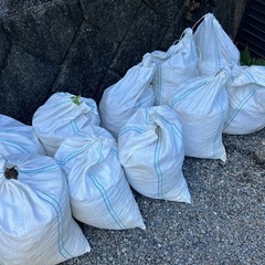 土嚢　砂利　差し上げますの画像