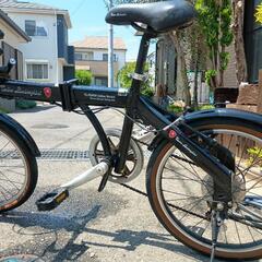 ランボルギーニ　折りたたみ自転車　　20インチ　黒　6段変速の画像