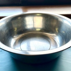 18-8ステンレス製洗面器　差し上げますの画像