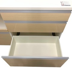 パモウナ キッチンボード 120cm キッチンカウンター 外観美観 側面一部傷有 通電確認済 現状品の画像