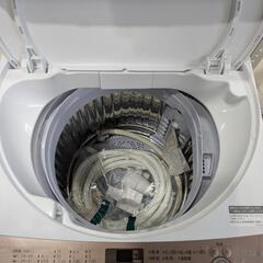 SHARP　7.0kg 全自動洗濯機　ES-T713-T 2021年製 前面にキズあり。の画像