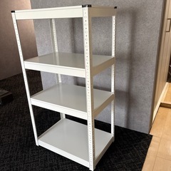 スチール棚　白の画像