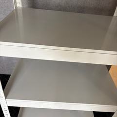 スチール棚　白の画像