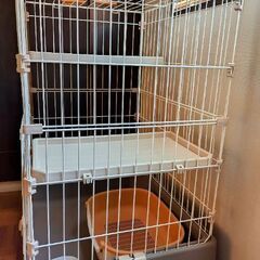 ネコゲージとトイレセットの画像