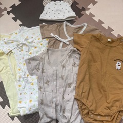 Konny 抱っこひもスリングとベビー服10点セットの画像