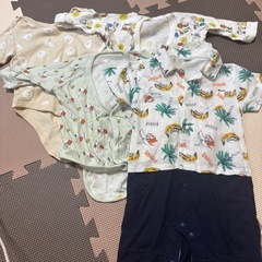 Konny 抱っこひもスリングとベビー服10点セットの画像