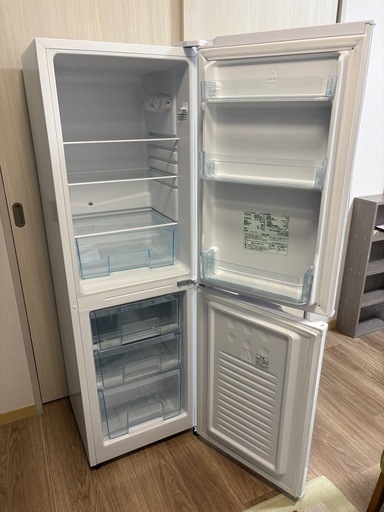 [ほぼ未使用]　北九州市内配達無料　AF162-W アイリスオーヤマ 美品冷蔵庫 アイリスオーヤマ AF162-W 162L 2023年製 (KEN