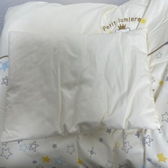 nishikawa ミニベッド用　掛け布団と枕の画像