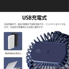扇風機 静音 小型 卓上 クリップ usb 扇風機 ミニ扇風機 風量3段階切替 壁掛け 360度角度調整 熱中症対策 USBファンの画像