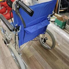 カワムラサイクル 介助用車椅子 折りたたみ車椅子 介護用車椅子 ブルー 100kgの画像
