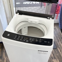 【中古品】Haier ハイアール 全自動洗濯機 5.5kg JW-U55A 2023年製 ホワイト 生活家電の画像