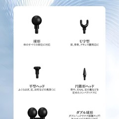 筋膜リリースガン SIWING 12段階振動 静音設計 延長ハンドル付きの画像