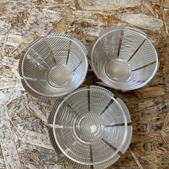 s7379) 東洋佐々木ガラス ラフィン ボール110 サラダボール 3個入り 未使用品 の画像