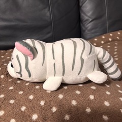 ホワイトタイガーのぬいぐるみの画像