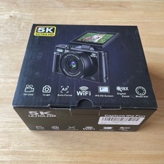 新品 デジタルカメラ 5K録画 Wi-Fi対応 自撮り・Vlog用にも！の画像