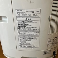 パナソニック　セラミックファンヒーター加湿器の画像