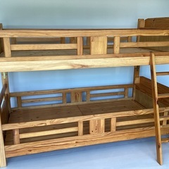 木製二段ベッド【町田市再生家具】251200の画像