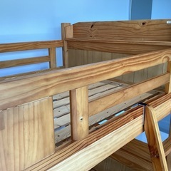 木製二段ベッド【町田市再生家具】251200の画像