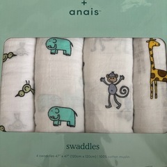 aden + anais おくるみ　4枚セット　スワドル　エイデンアンドアネイの画像