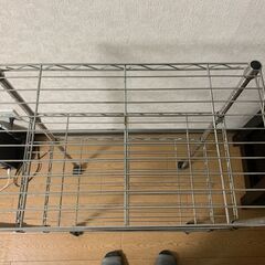 スチールラック 3段 鉄＆アルミ？製の画像