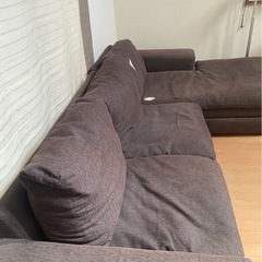 【美品★定価30万】ACTUS 羽毛カウチソファの画像