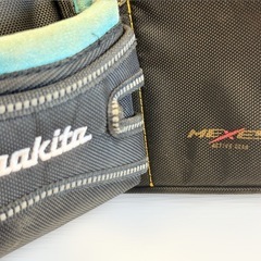 【美品】Makita マキタ 腰袋 工具差し MEXES メイセス 多機能腰道具セット 電工腰袋 腰道具 ベルト差し 大工 内装 建築 設備 工事用 工具ホルダー 道具差し 作業用 工具収納 メンテナンス DIY 工具ポーチ プロ仕様 ブラック イエローライン 現場用品 便利グッズ 丈夫 収納力◎の画像