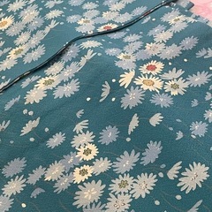 手芸用にオススメ！ かわいい小花柄⭐︎正絹の着物　の画像