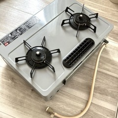 ❤️お値下げ中❤️ガスコンロ　都市ガス12A 13A　(グレー)の画像