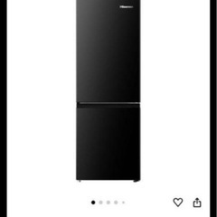 ハイセンス175Lブラック2ドア冷蔵庫HR-D1701Bの画像