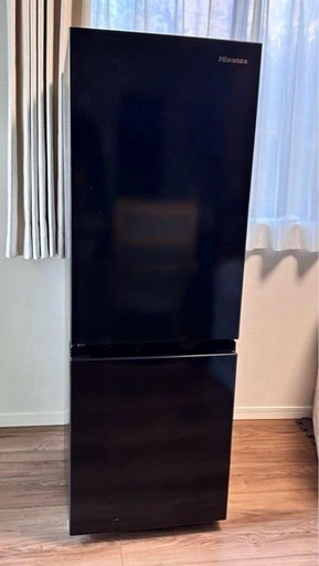 ハイセンス175Lブラック2ドア冷蔵庫HR-D1701B