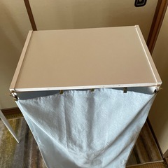 三段ボックス　白②ブルーの画像