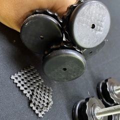 美品2台☆穴あけ不要の木製ベビーゲートの画像