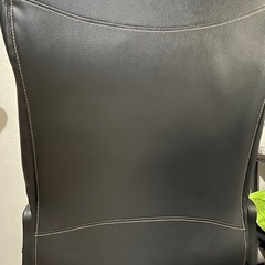  ワークチェア エバーツ革 昇降チェア ロッキング機能付き キャスター付き　ニトリの画像