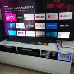 問い合わせ多数の為一時受付を中断させていただきます。シャープ、アンドロイド６５インチ４Kテレビ　ジャンク品の画像
