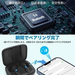 Bluetooth 5.4 ワイヤレスイヤホン IPX7防水の画像