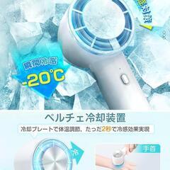【新品】冷却プレート付 ハンディファン 扇風機の画像