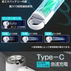 【新品】冷却プレート付 ハンディファン 扇風機の画像