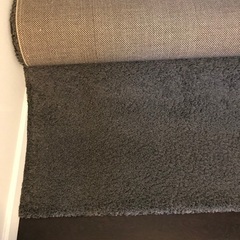ラグ　IKEA 床暖房可能商品　ダークグレー　ラグ200×300 2枚の画像