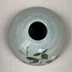 00 花瓶 花びん 木の枝 壺 陶器 レトロ インテリア 香川県の画像