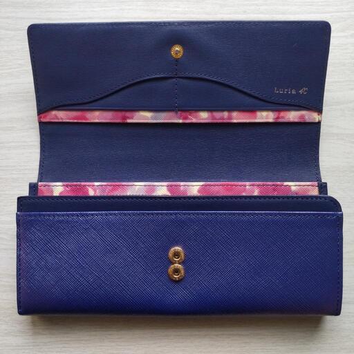 新宿ルミネ限定品】Luria 4℃サフィアーノレザー長財布 (なたね