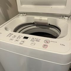 2024年購入　2023年製　ヤマダ電気　全自動洗濯機  5.5kg 横浜市港北区　8/3 （日）の画像