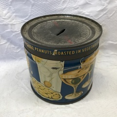 ⭐︎ドリーム2号館⭐︎ヴィンテージ カクテルピーナツ 貯金箱缶の画像