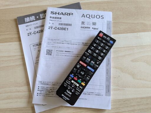 2023年製42型シャープフルハイビジョンテレビ 型番：2T