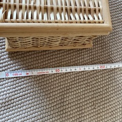 無印良品　籐籠収納ボックス×2個の画像
