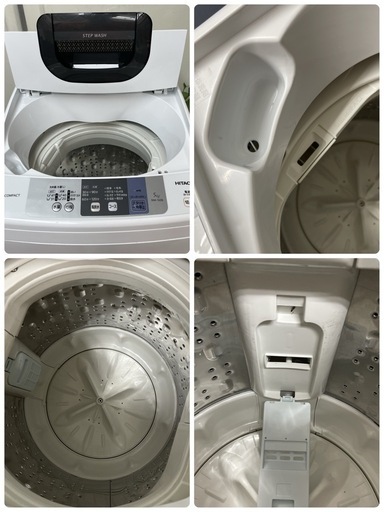 R510 ☀️ HITACHI 洗濯機（洗濯5.0㎏) 18年製 NW-50B ⭐ 動作確認済 ⭐ クリーニング済