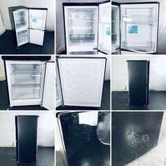 ID:rg219005 ハイアール Haier 冷蔵庫 一人暮らし 中古 2017年製 2ドア 148L ブラック ファン式 右開き JR-NF148A  【リユース品：状態B】【送料無料】【設置費用無料】の画像