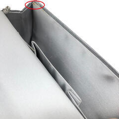 ss7649　 パーティバッグ シルバー リボン ミニバッグ チェーンバッグ ショルダーバッグ クラッチバッグ スクエア フォーマル 鞄 ポーチ ポシェット パーティバッグ 中古の画像