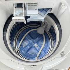 A1383🌟激安‼️2013年製シャープ電気洗濯乾燥機 ES-TX72-D 7/3.5KG🌟の画像