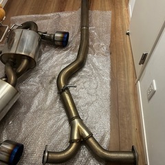 GRB インプレッサ　HKS スーパーターボマフラー　GRFにもの画像
