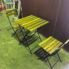 IKEA 屋外用　テーブル、チェアセットの画像